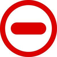 Do Not Enter Colorful Icon vector
