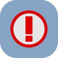 Exclamation Colorful Icon vector