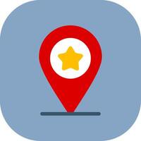 Favorite Location Colorful Icon vector
