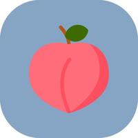 Peach Colorful Icon vector