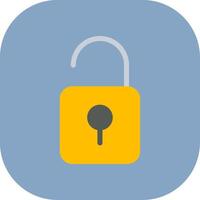 Open Lock Colorful Icon vector