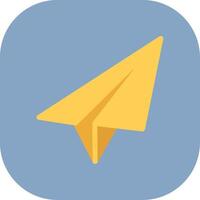 Paper Plane Colorful Icon vector