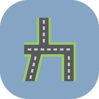 Road Colorful Icon vector
