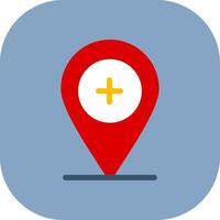 Add Location Colorful Icon vector