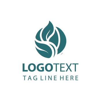 Leaf Rays logo vector