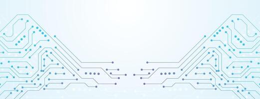 High Tech Circuit Board Connection System. Electronic Circuit Technology Background. Motherboard, CPU, Processor and Artificial Intelligence Concept vector