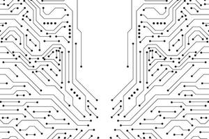 Technology Circuit Board Background Texture. Circuit Board Electronic Engineering Technology. Computer Processors CPU Concept. Motherboard Digital Chip vector