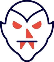 Dracula Red Filled Icon vector