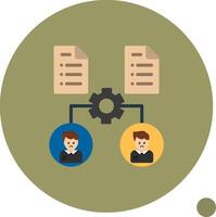 Onboarding Flat Shadow Icon vector