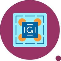 Gestalt Principles Flat Shadow Icon vector