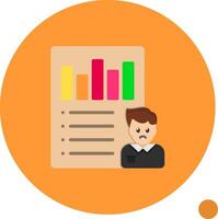 User Scenarios Flat Shadow Icon vector