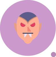 Dracula Flat Shadow Icon vector