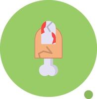 Scary Finger Flat Shadow Icon vector