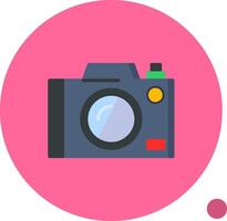 Camera Flat Shadow Icon vector