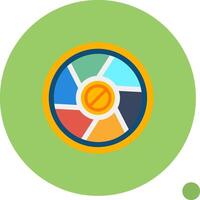 Camera Exposure Flat Shadow Icon vector
