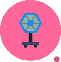 Camera Reflector Flat Shadow Icon vector