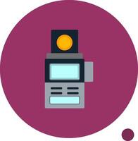 Camera Meter Flat Shadow Icon vector