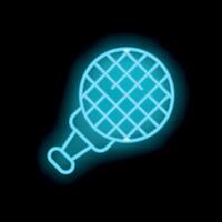 Glowing neon microphone icon on dark background representing karaoke night vector