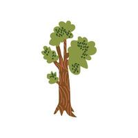 Green Tree, Urban Architecture Design Element Cartoon Illustration vector