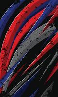 Modern racing background of red and blue geometric lines with abstract grunge brush strokes vector