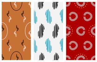 collection of seamless patterns with an abstract theme that is attractive and full of charm. Suitable for application to fabric, paper or digitally vector