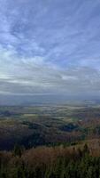 Autumn in the mountains, autumn mountains from above. Drone view. photo