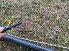 Electrical wiring installation elements and components photo