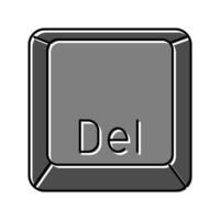 delete close color icon illustration vector