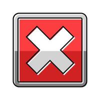 close button color icon illustration vector