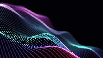 Energetic Flow of Multicolored Particles Forming Dynamic Wave Patterns on Black Canvas video