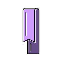 reminder ribbon list color icon illustration vector