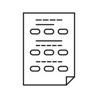 choice list line icon illustration vector