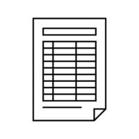questionnaire list line icon illustration vector