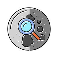 lunar exploration space exploration color icon illustration vector