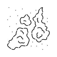 cosmic dust space exploration line icon illustration vector