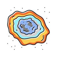 research team space exploration color icon illustration vector