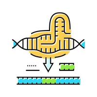 crispr casediting cryptogenetics color icon illustration vector