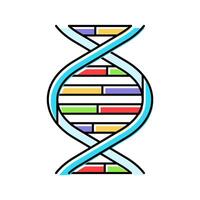 dna helix cryptogenetics color icon illustration vector