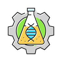 biotechnology lab cryptogenetics color icon illustration vector
