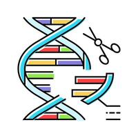 genome editing cryptogenetics color icon illustration vector