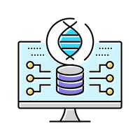 cellular reprogramming cryptogenetics color icon illustration vector