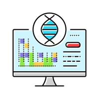 bioinformatics cryptogenetics color icon illustration vector