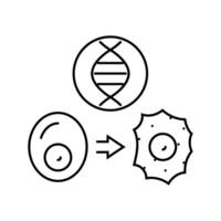 rna interference cryptogenetics line icon illustration vector
