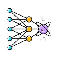 algorithm quantum technology color icon illustration vector