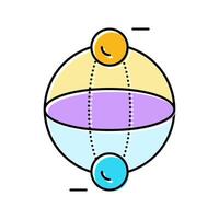 bit quantum technology color icon illustration vector