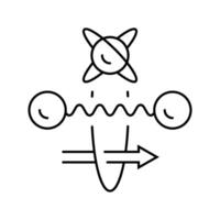 gate quantum technology line icon illustration vector