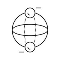 bit quantum technology line icon illustration vector