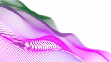 Abstract Wave Design with Vibrant, Colorful Dots on a Crisp, White Background video