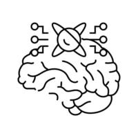 memory quantum technology line icon illustration vector