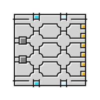 photonics quantum technology color icon illustration vector